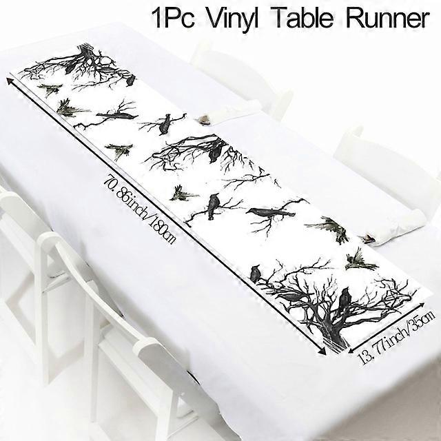 Halloween Decorations Table Runner For Home Pumpkin Bat Flag Cloth Tablecloth Room Halloween House Horror Party Scary Decor 2024