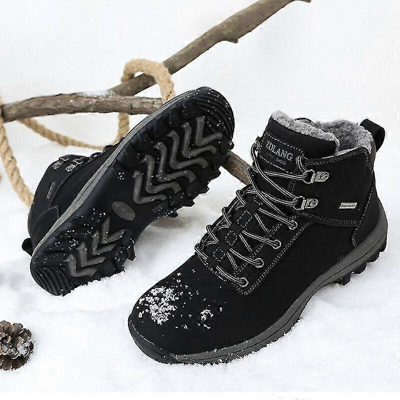 الرجال فو الفراء تصطف أحذية الثلج في الهواء الطلق الدانتيل المتابعة المدربين أحذية