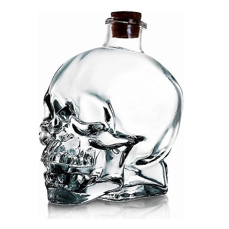 Skull Sticla de vin, craniu Whiskey Decantor, craniu de cristal Decantor, mână suflat plumb-free sticlă groasă cu Cork, Wiskey Vodka Bere Decantor, Home