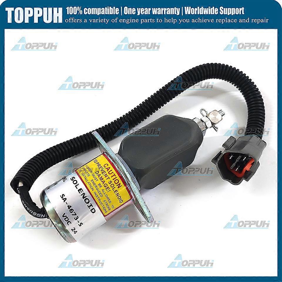12V SA-4673-S 1751ES-12A3UC12B1S Fuel Stop Solenoid For Woodward Yanmar 4NTE94 Car Generator