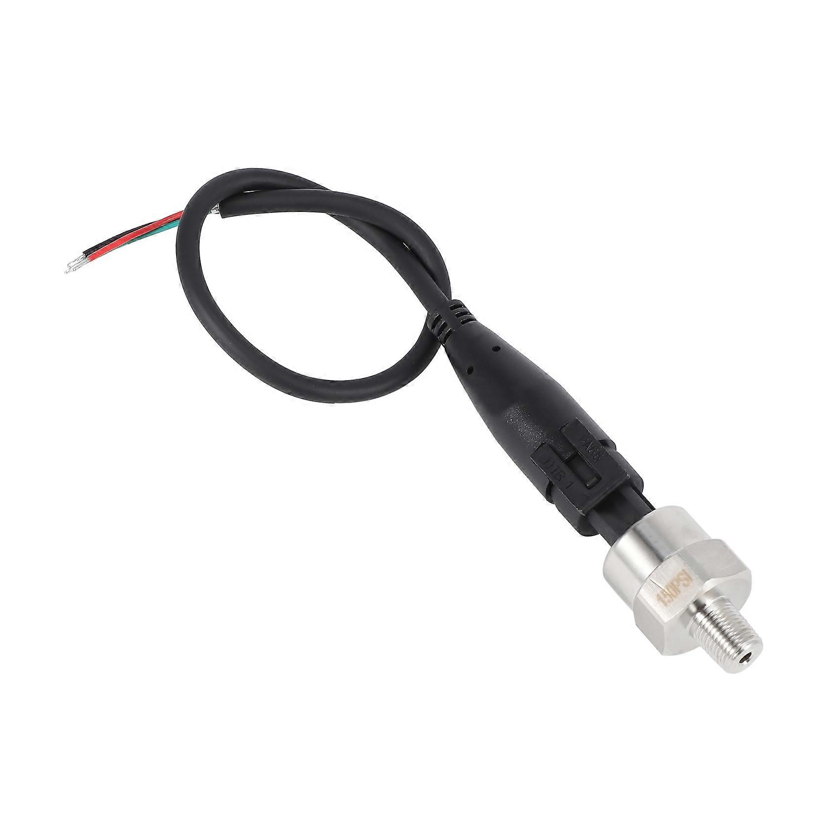 0-150 PSI Tryksensor Olie Brændstof Luft Vand Tryktransducer Tryk Afsendermåler DC 5V 1/8 I