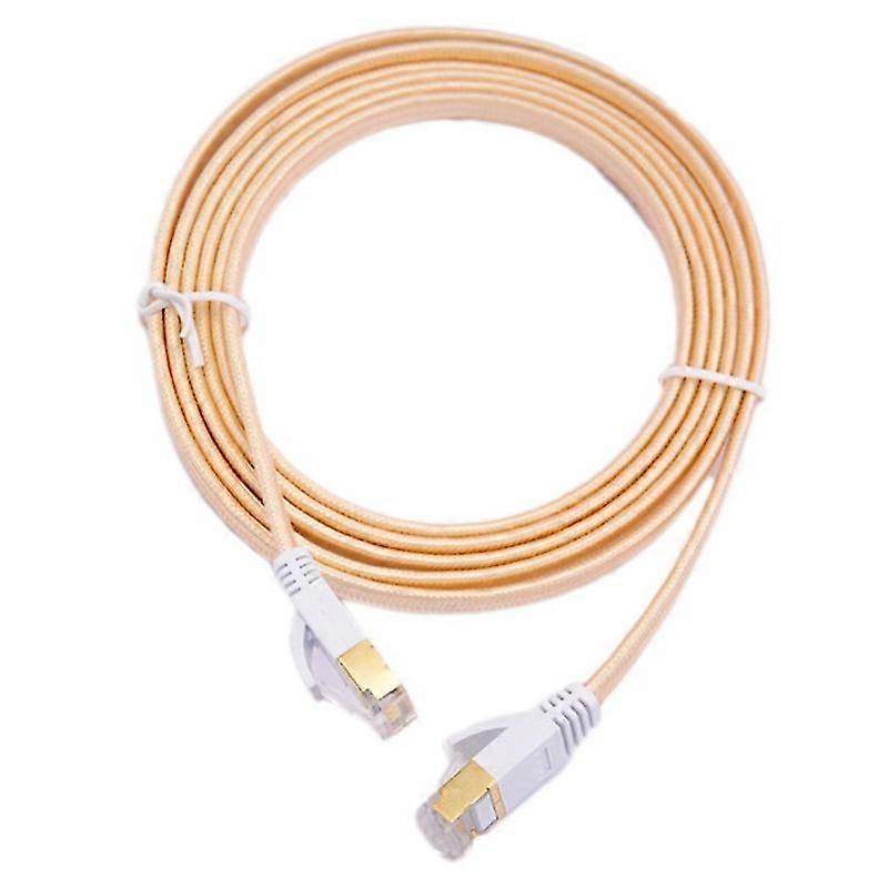 Network Cable,Category 7 Gold Plated Network Cable RJ-45 Network Cable Double Shielded Network Cabl