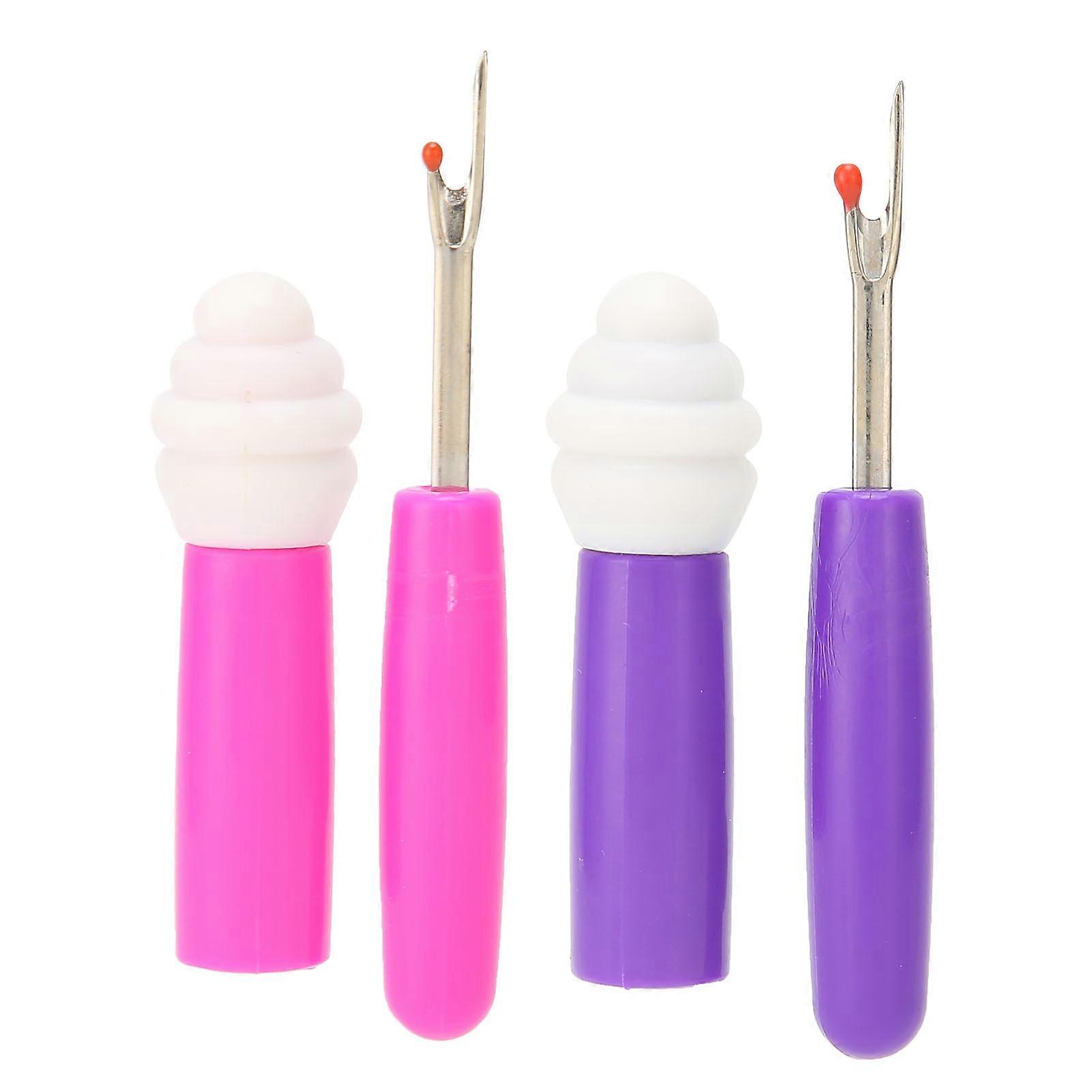 2Pcs Small Stitch Remover for Sewing Crafting Removing Threads with Ergonomic Design