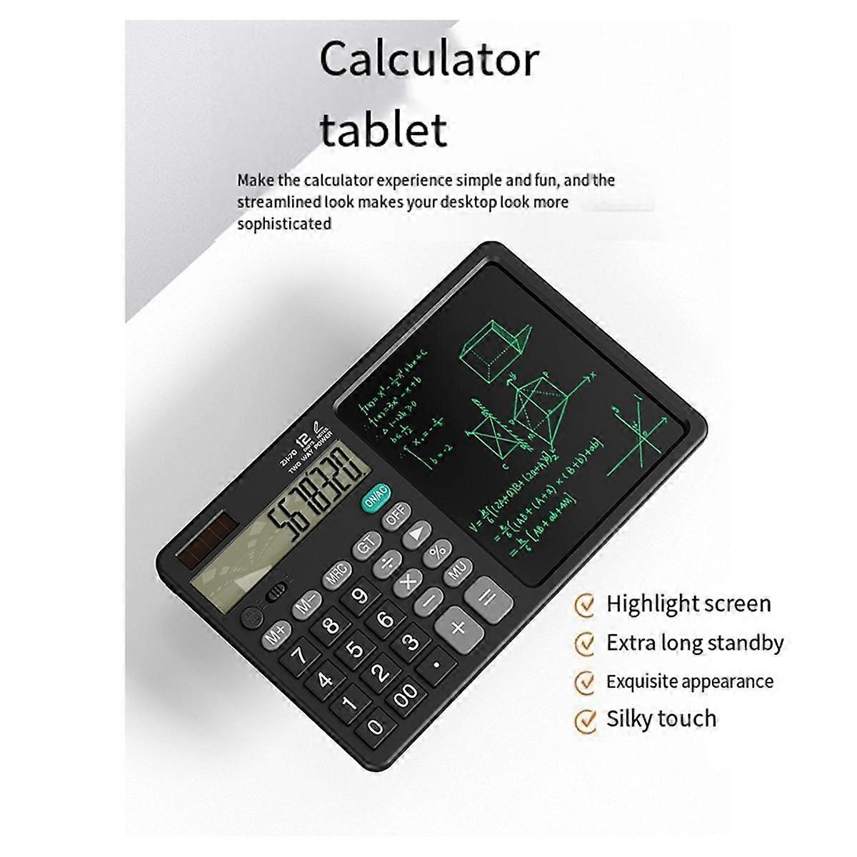 ZH70 Handwriting Tablet Desktop Calculator Financial Accounting Calculator Office Writing Draft Mem