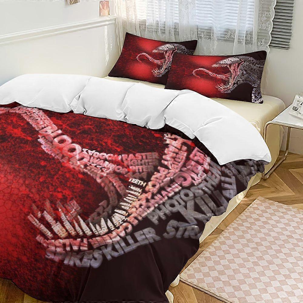 c379 Venom Conjuntos de edredom de cama, conjunto de cama de 3 peças Conjunto de cama macio e quente com 1 capa de edredom e 2 fronhas para quarto durante toda a temporada hno379