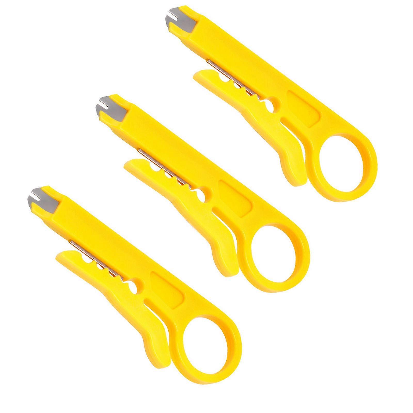 3pcs Rotary Punch Down Network UTP Cable Cutter Stripper Crimper Pliers Wire Tools RJ45 Cat5 RJ12 RJ11 Cut Line Multi Tools