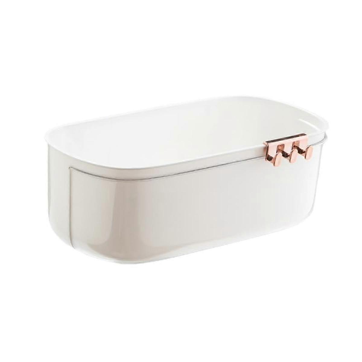 Hanging Storage Box Punch-Free Storage Rack Drainage Storage Basket for Fruits and Vegetables White