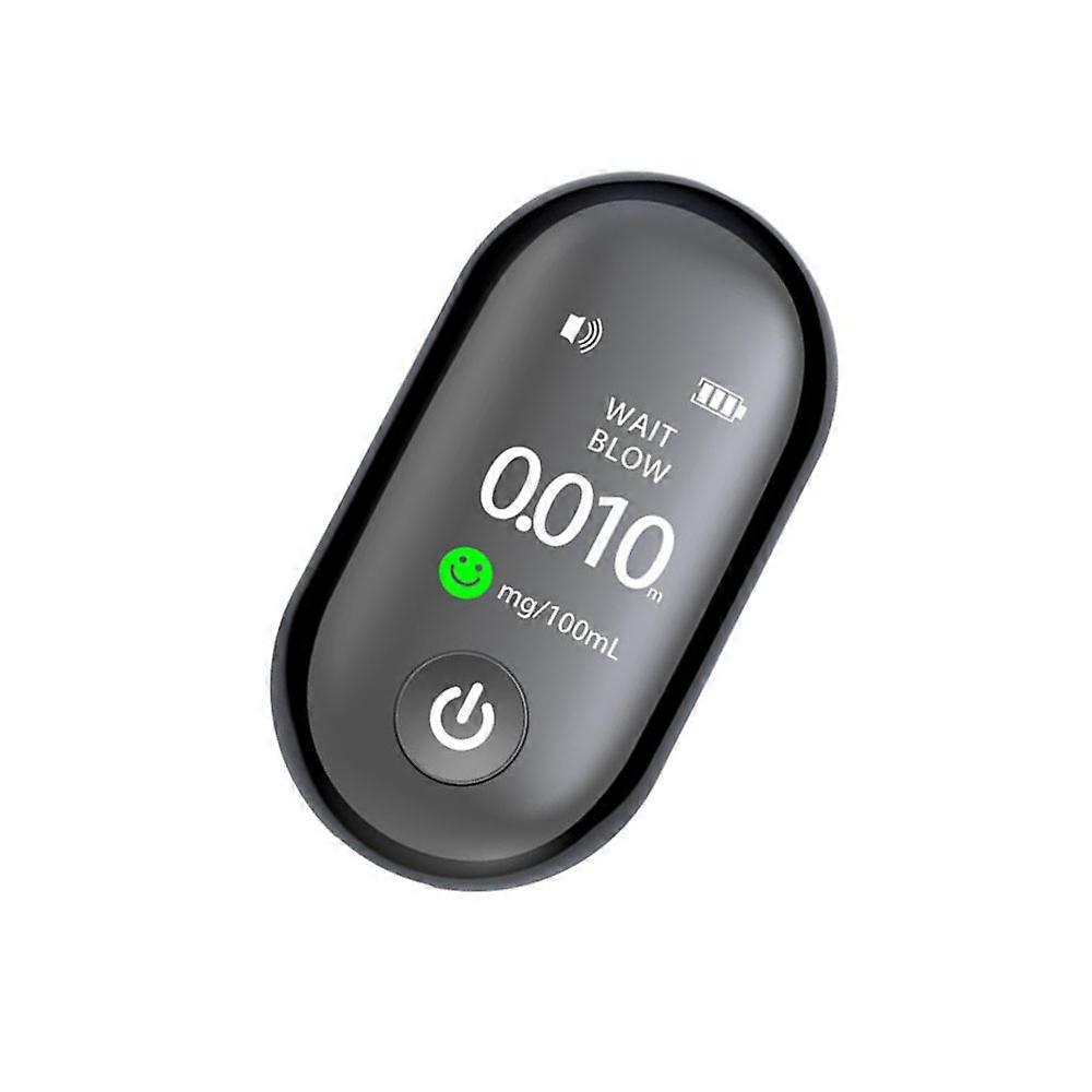 Mini Portable Alcohols Detector Non-Contacting Breath Blow Tester Quick Response TFT Display Screen High-Sensitive Electronic Breathalyzer with 3-Colo