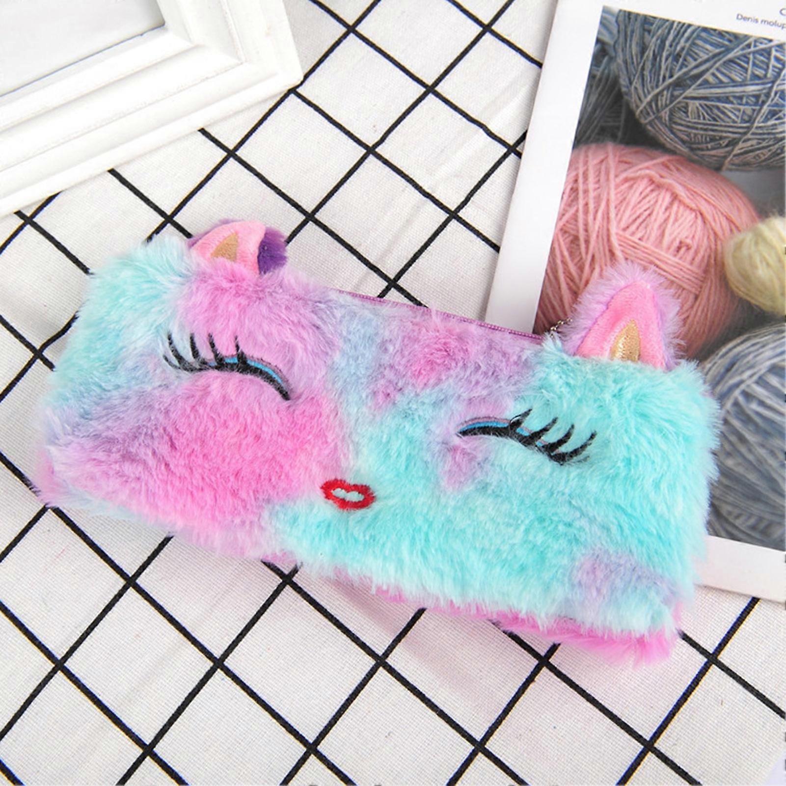 Cartoon Colorful Pencil Bag with Dirt Resistant and Compact Design Suitable for Office School Home Use