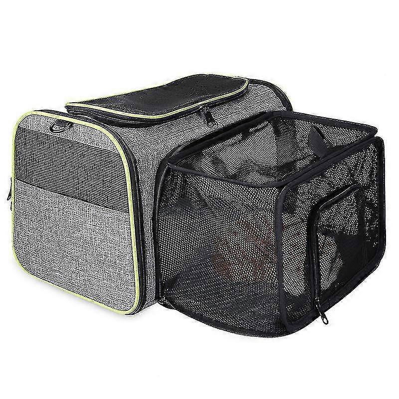 Exble Cat Dog R Bag And Pets, Able Mesh, Spacious, Foldable, With Removable P Ress For Plane//car Travel (43 *
