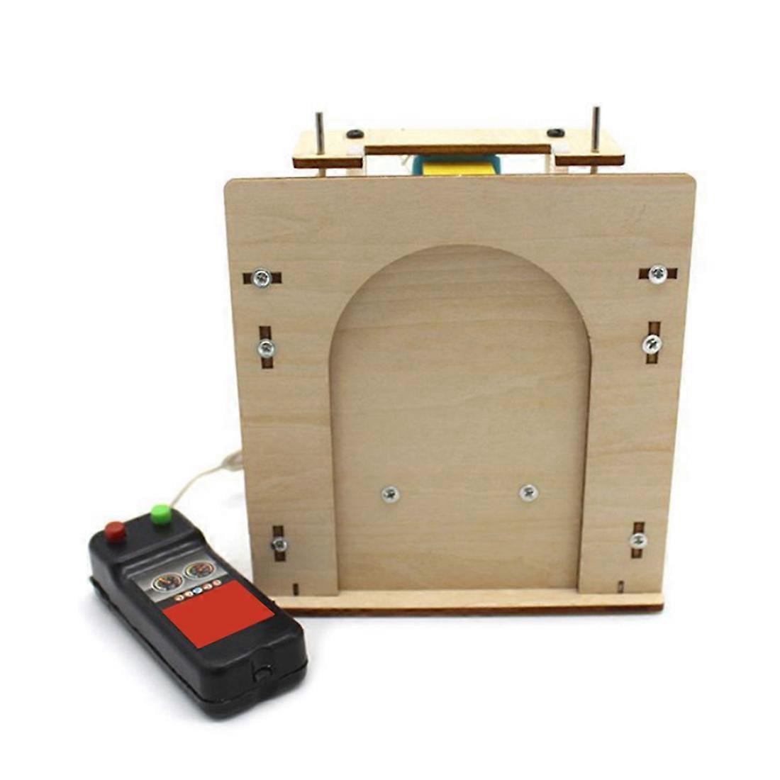 خشبي رفع الباب الذاتي البيت المرآب نموذج طقم الباب الكهربائي DIY لعبة التكنولوجيا