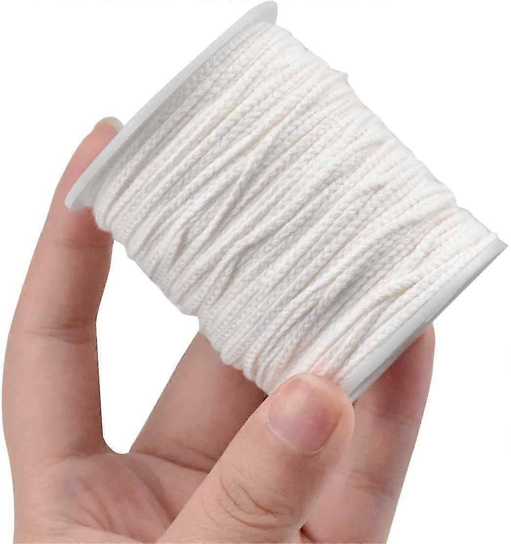 Candle Wicks For Making Candles, Braided Cotton Candle Wick 61m 24 Shares On A Roll, Handmade Wick Core Spool Candle Making Supplies (non Pre Waxed)