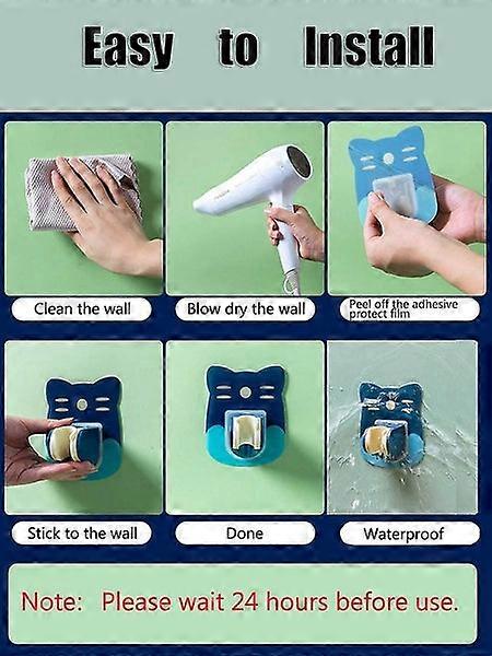 Shower Head Holder Suction Cup Adjustable, Wall Mounted Handheld Shower Hose & W