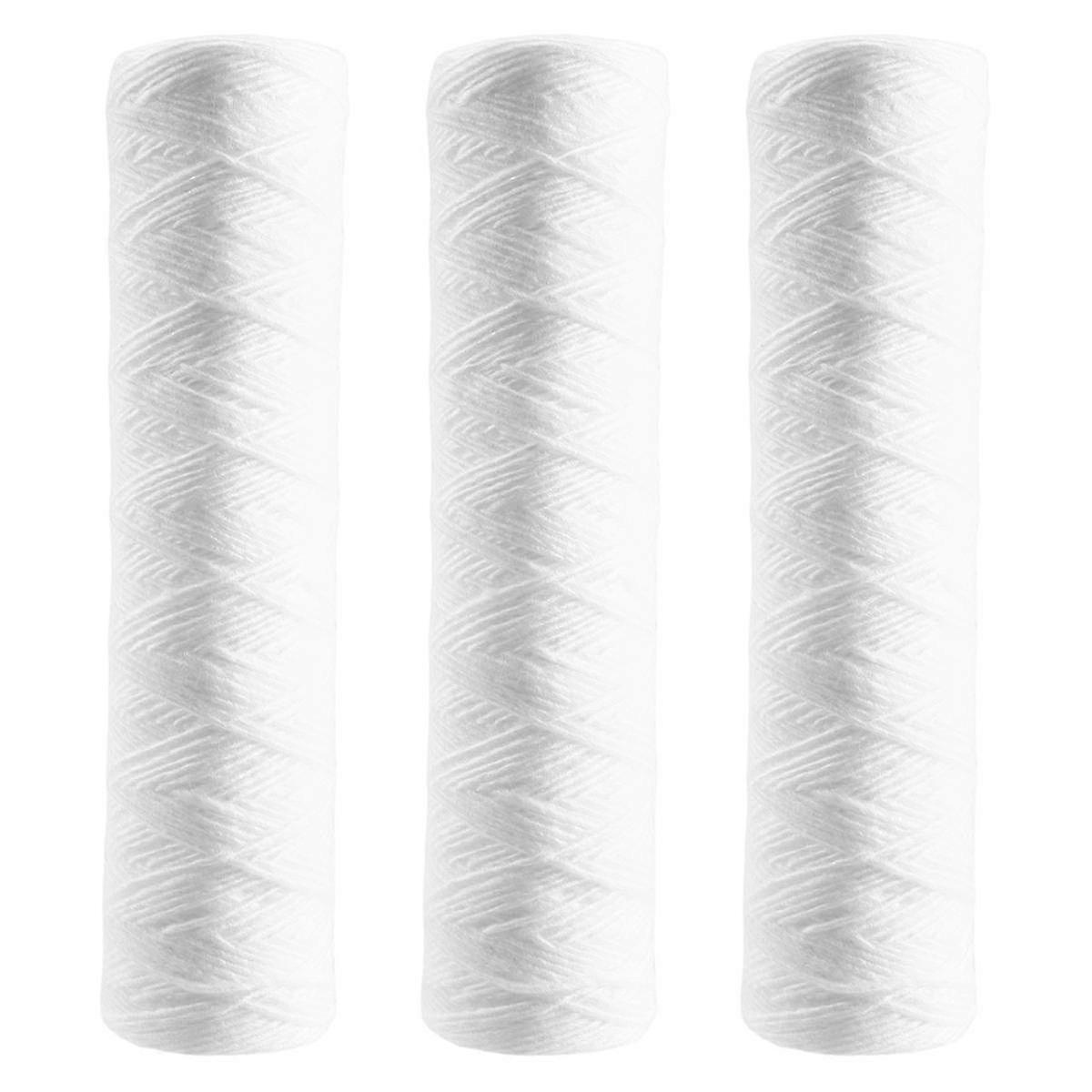 3pcs Water Purifier 10 Inch String Wound Filter 5 Micrometre Pp Cotton Filter Sedmient Filter