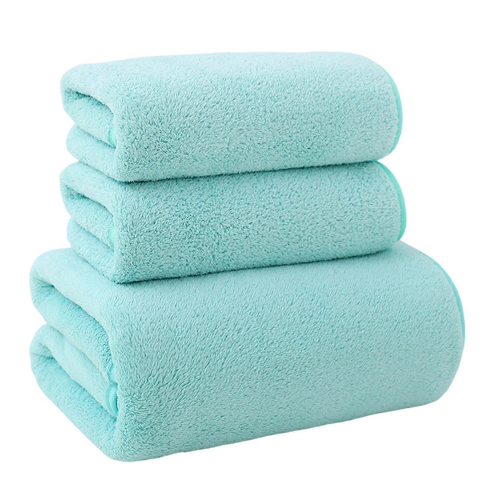 3Pcs/Set Bath Towel Coral Velvet Highly Absorbent Towels Soft Quick Drying Bath Towel Set for Bathroom Gym SPA Home Travel Hotel Kitchen