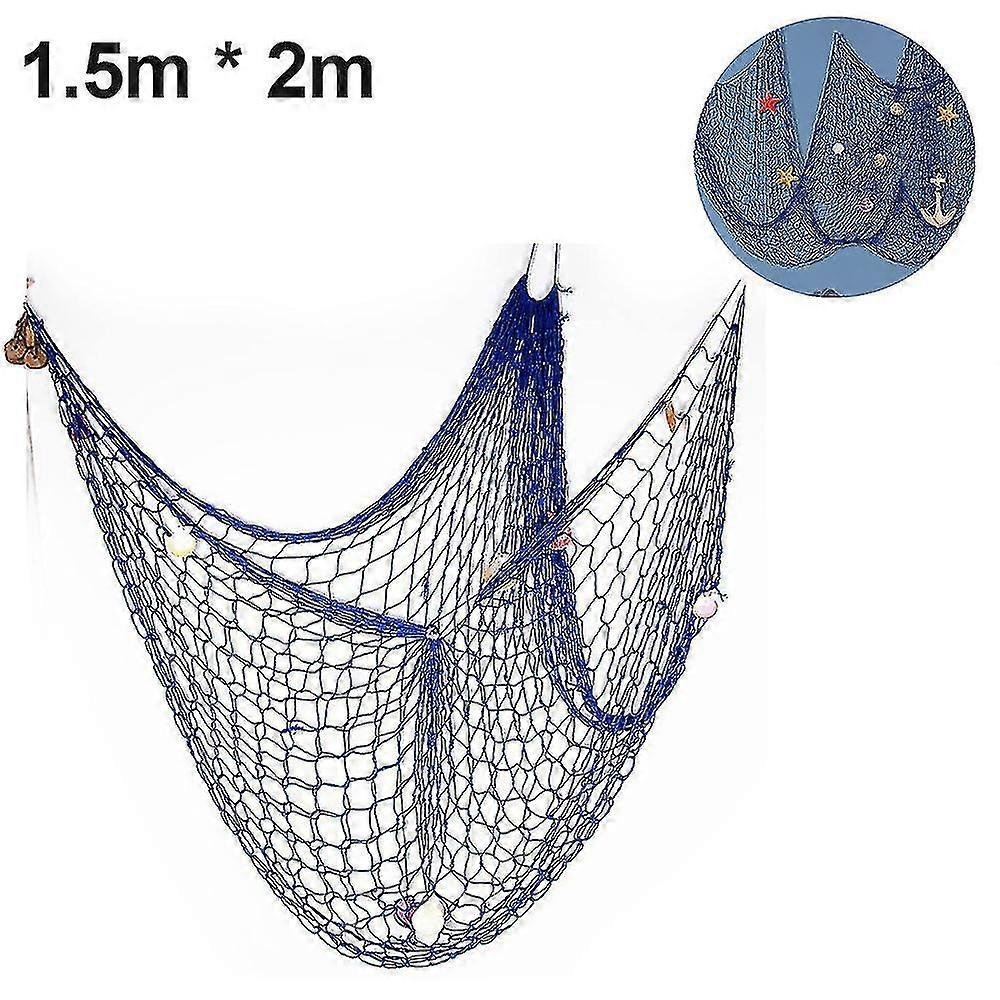 Decorative Fishing Net, Fishing Net Mediterranean Style Fishing Decor
