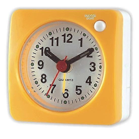 Travel Analog Alarm Clock, Ultra-compact Clock With Snooze And Light Function, Ultra-quiet Non-tick