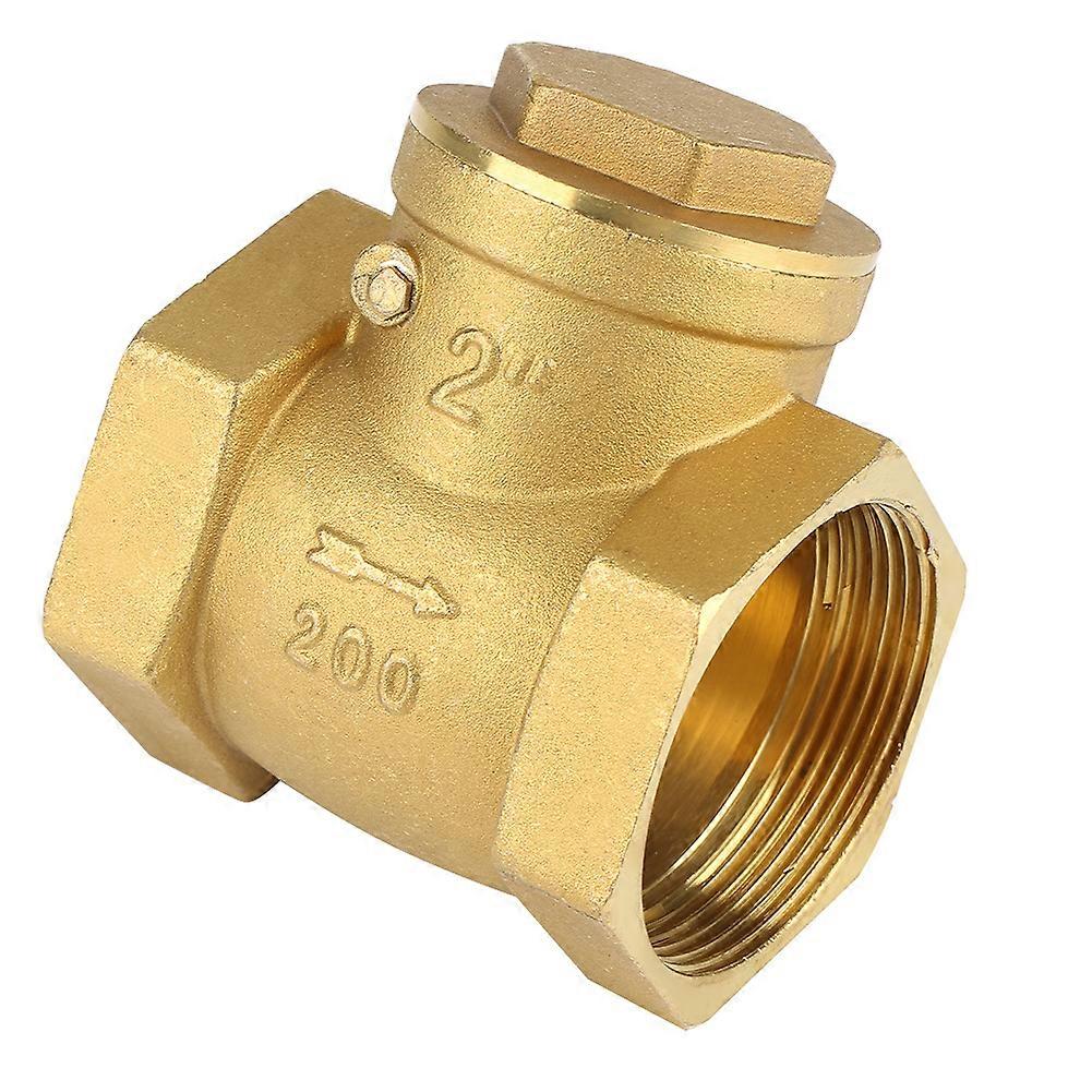 DN50 Female Thread Brass NOn return Swing Check Valve 232PSI Prevent Water Backflow
