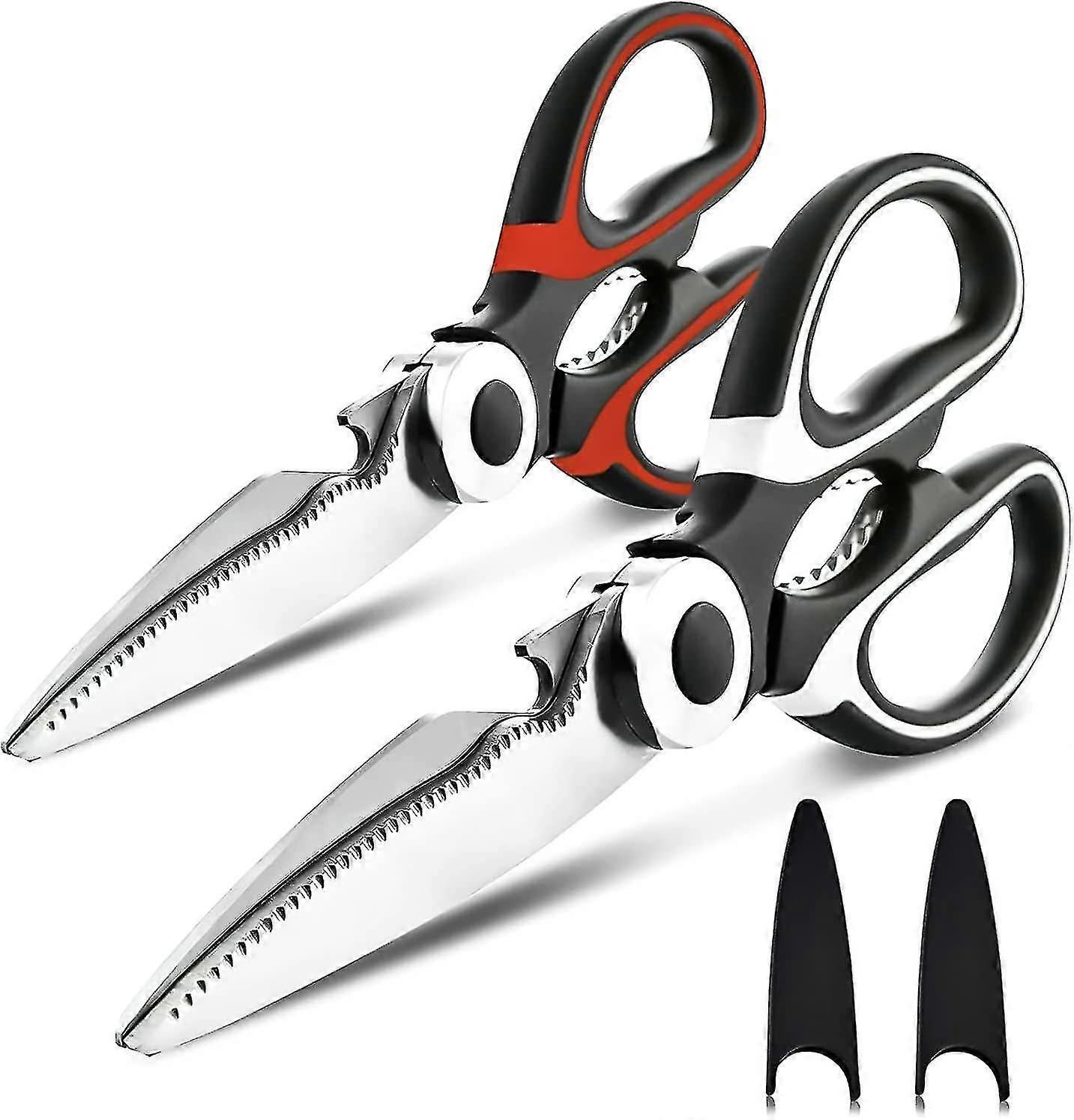 Kitchen Shears, 2 Pack Heavy Duty Kitchen Shears, Dishwasher Safe Meat Shears, Kitchen Shears Generally Used For Chicken/poultry/fish/meat