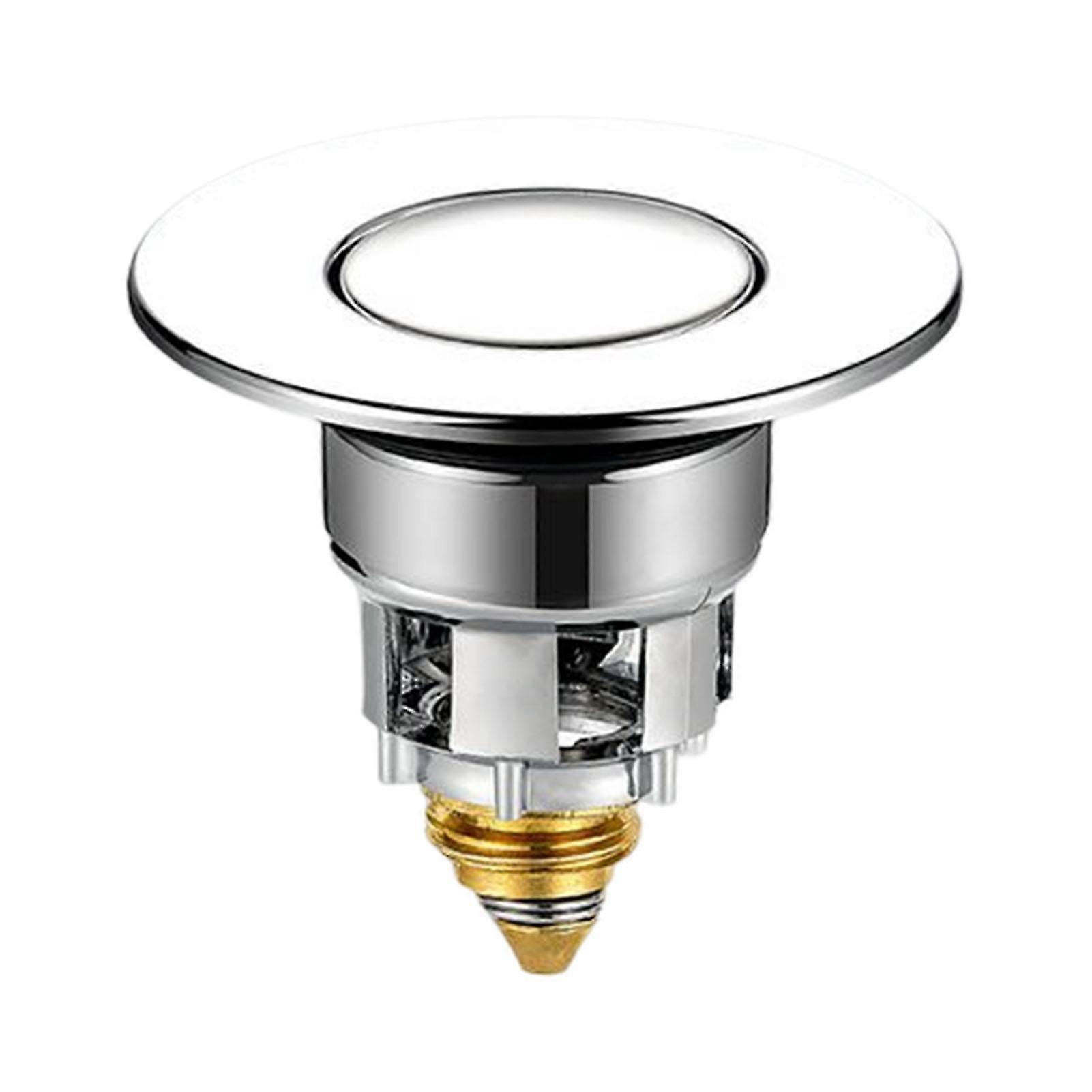 Universal håndvask Lækker prop Push Type Hopper afløbsfilter til badeværelset