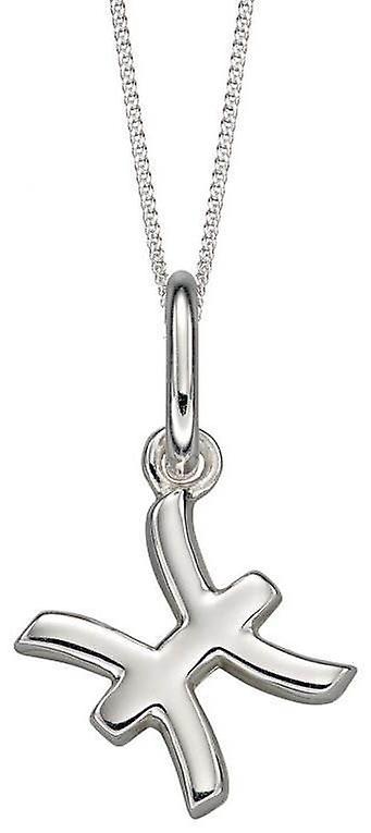 Beginnings Pisces Zodiac Necklace - Silver