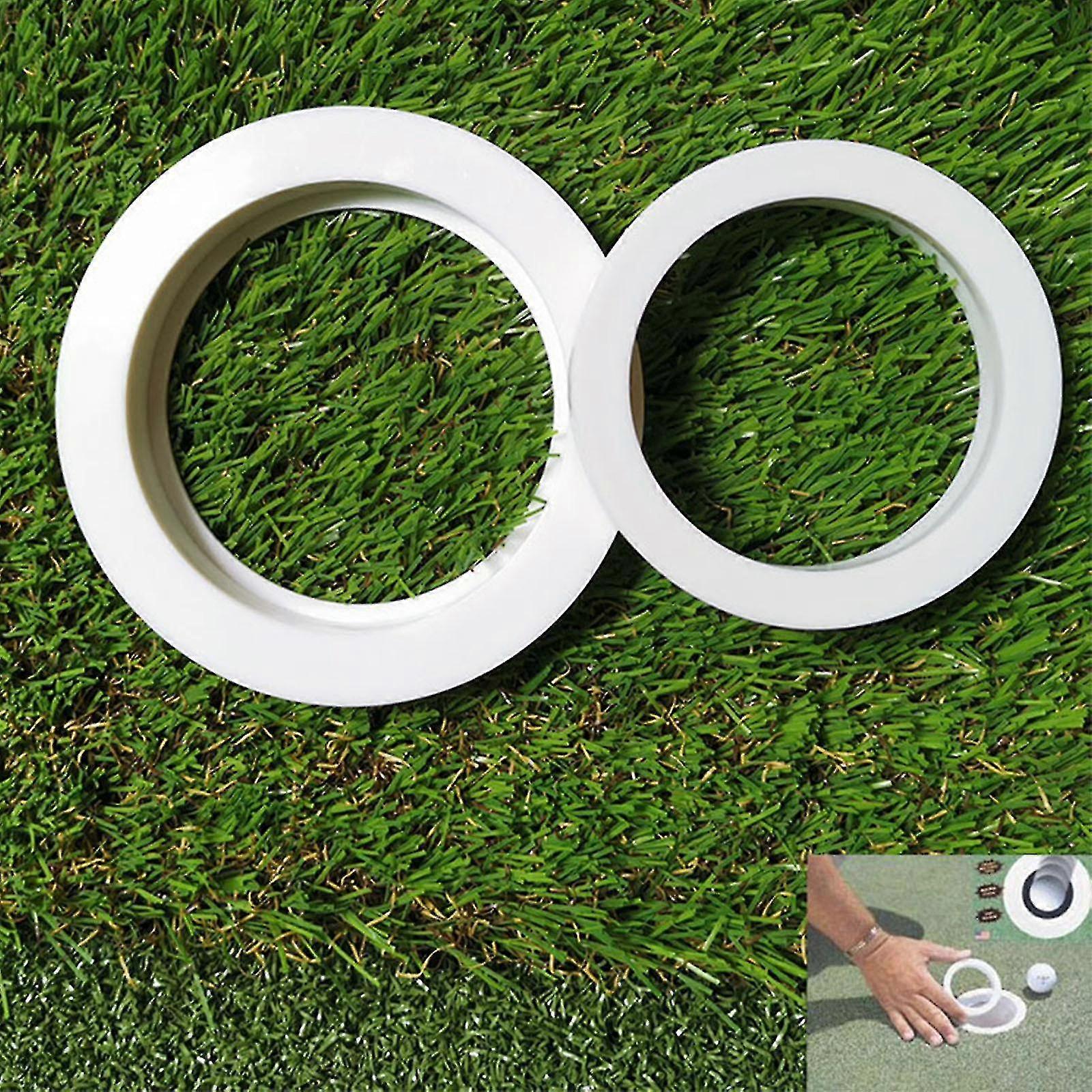 Golf Putting Green Hole Cup Rings Practice Hole Golf Putting Accuracy Trainer