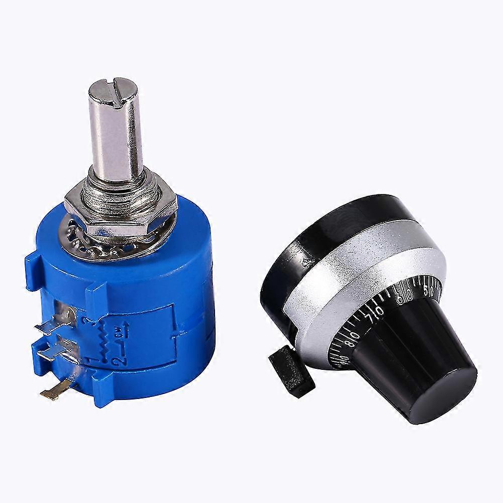 10k Ohm 3590s-2-103l Rotary Wirewound Precision Potentiometer Pot 10 Turns Knob