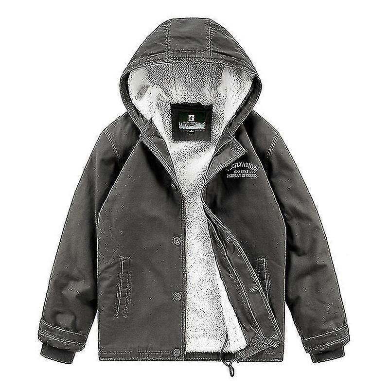 الرجال سميكة الصوف سترة الشتاء دافئ مقنع معطف الحرارية سستة ملابس خارجية عارضة باركا