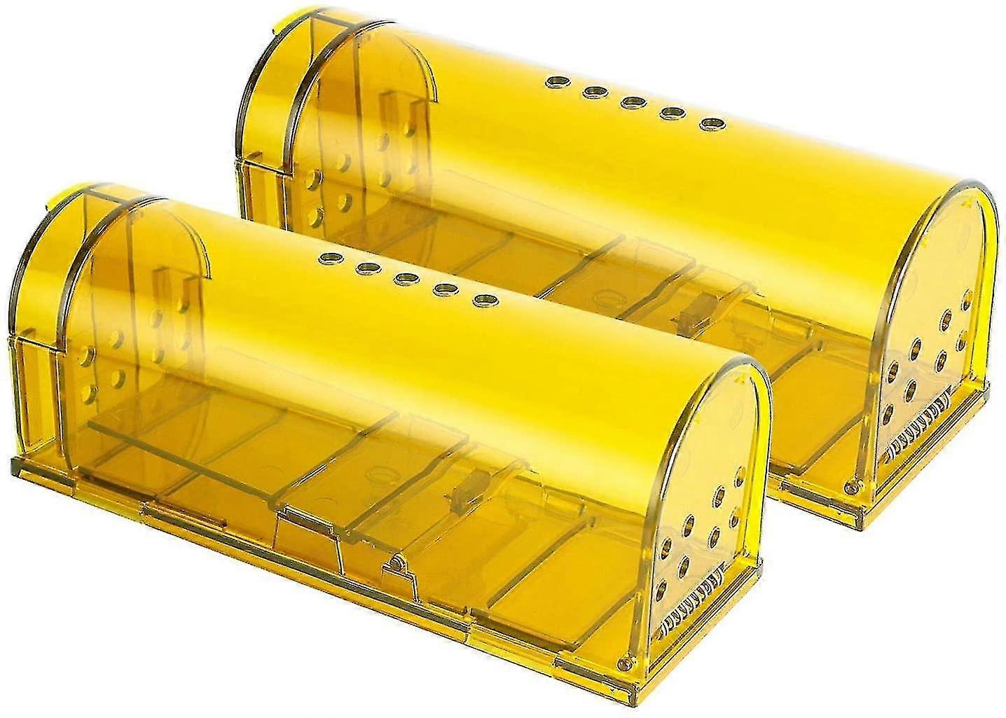 Mouse Traps, Reusable Rodent Trap, No Kill Mice Live Catch Trap For Indoor