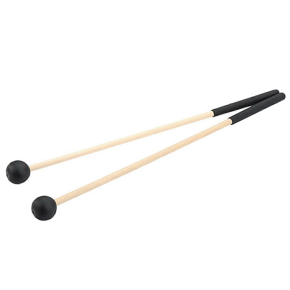 1 Pair Rubber 29.6mm Xylophone Drumsticks for Marimba Mallet Percussion Instrument Mallet Accessori