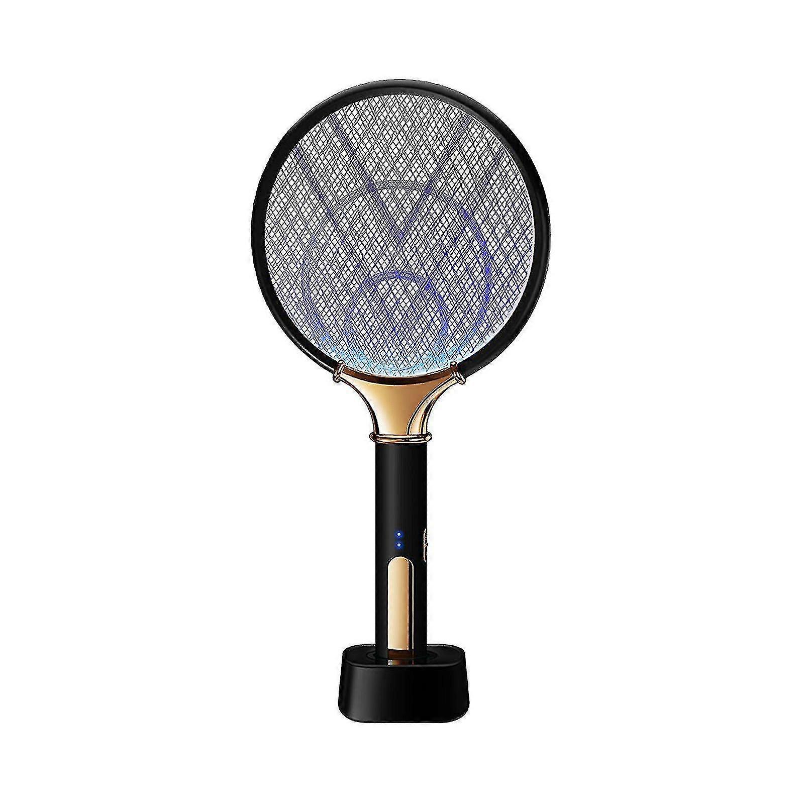 Electric Fly Swatter , Electric Zapper,mosquito Trap Lamp & Racket, Mosquito Kill Fly Zapper W/ Purple Light Attractant For Home Indoor Outdoor - q34