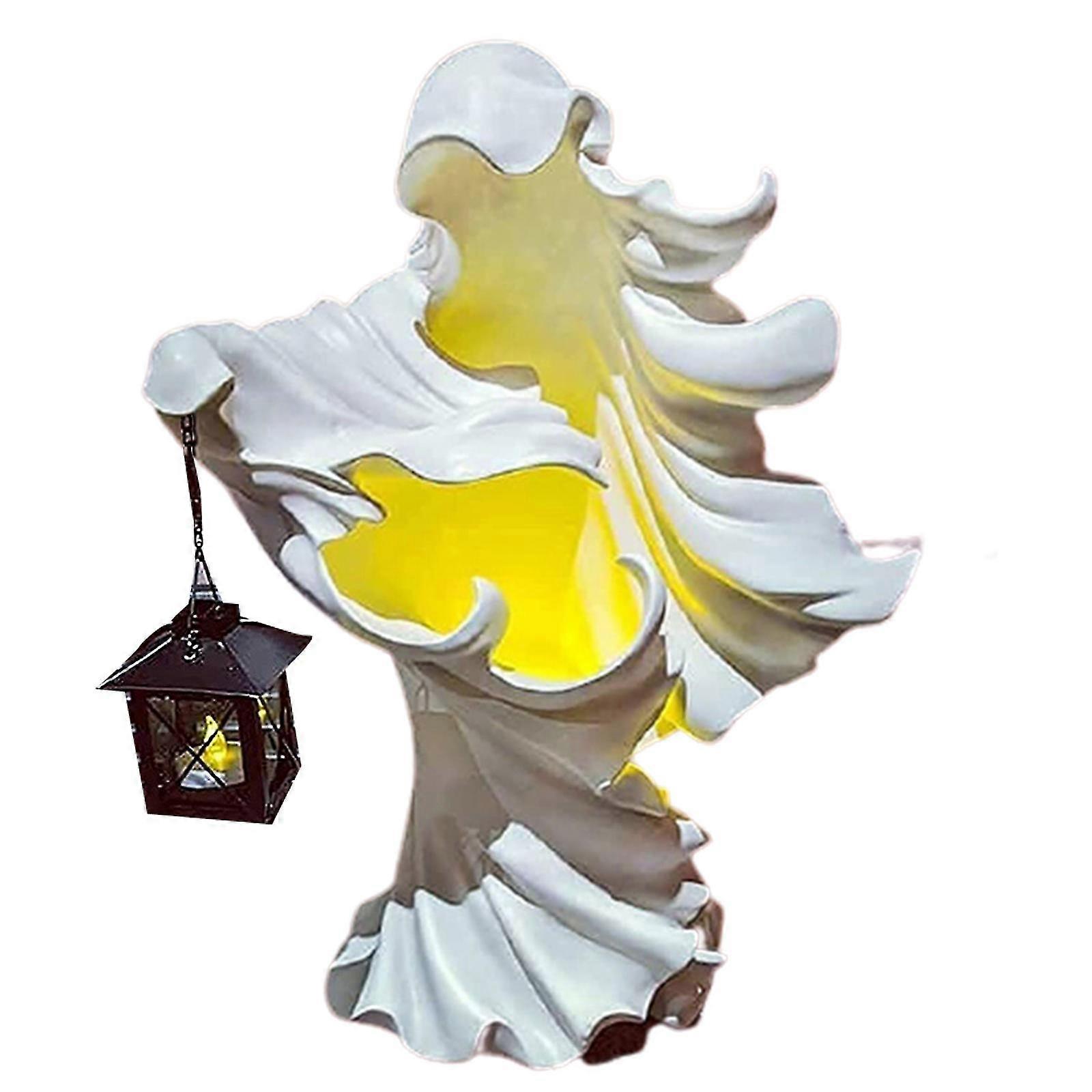The Ghost Looking For Light Hell Messenger With Lantern Resin Lantern Halloween Ornament