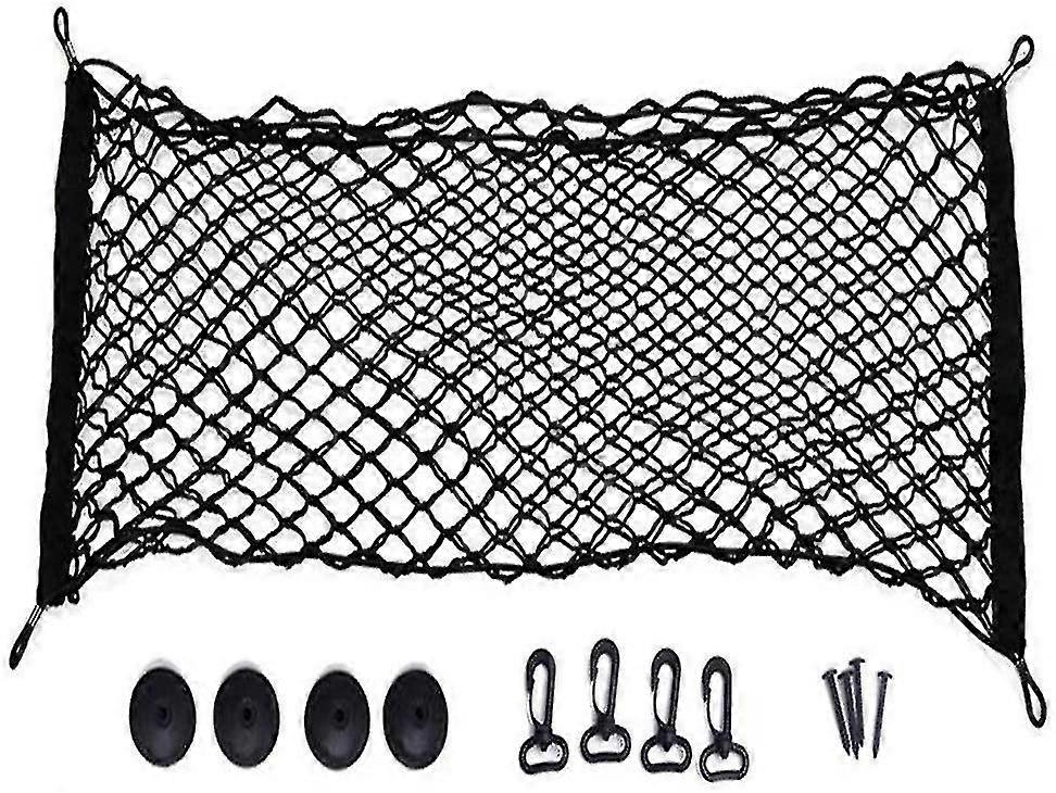 Car Trunk Net, Flexible Trunk Net, Protective Net With 4 Hooks