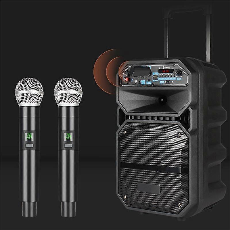 ワイヤレスマイクプロフェッショナルUHF録音カラオケハンドヘルド1チャンネルリチウム電池(ステージチャーチパーティースクール用)