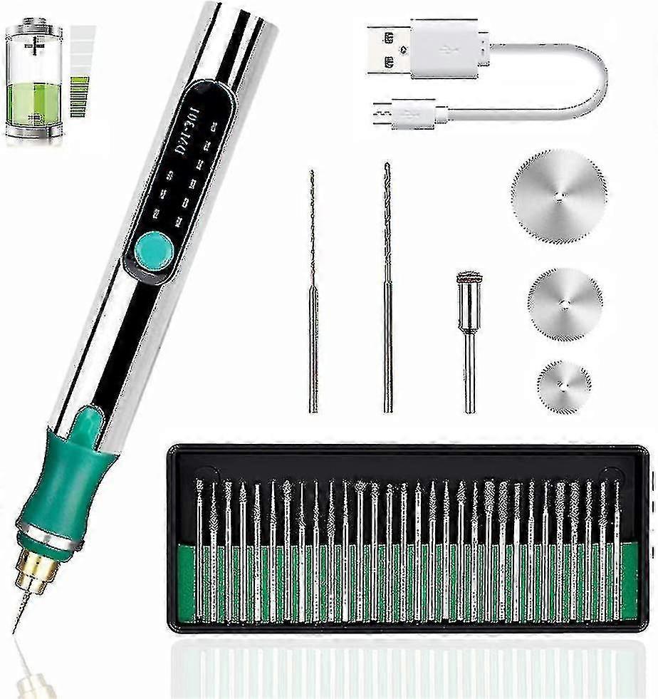 Usb Rechargeable Engraving Machines - Versatile Tool With 35 Bits