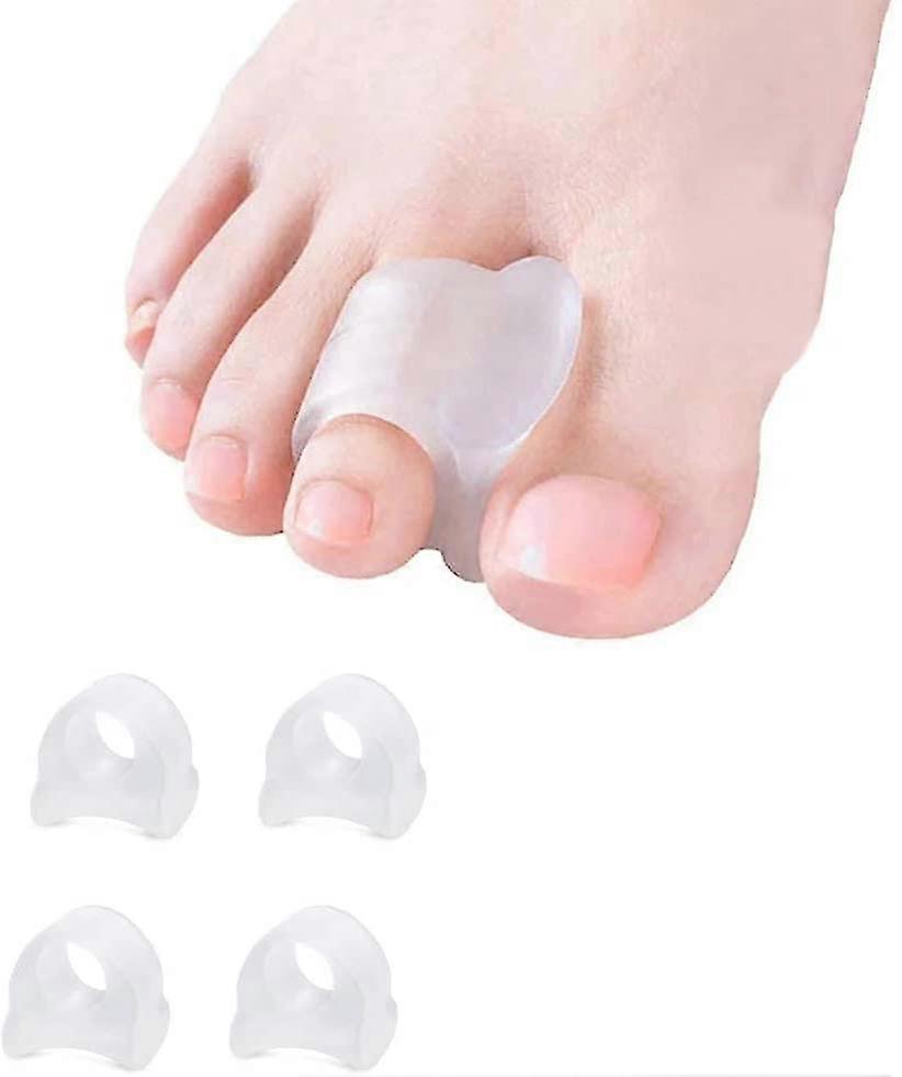 4pcs Soft And Gentle Clear Gel Toe Separators