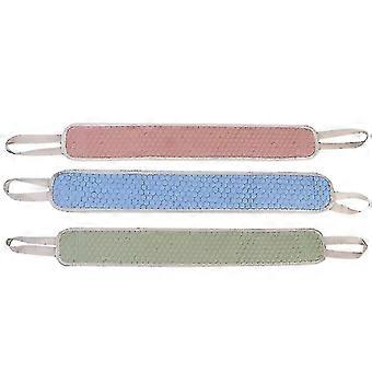 3pcs Practical Double-side Thicken Exfoliating Back Scrubbers (random Color)