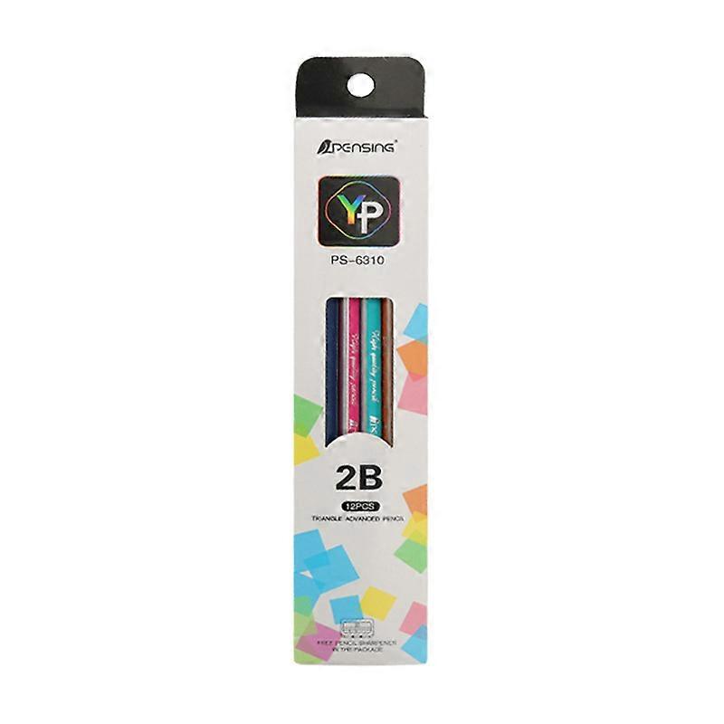 2B triangle pencil for primary school students to write calligraphy