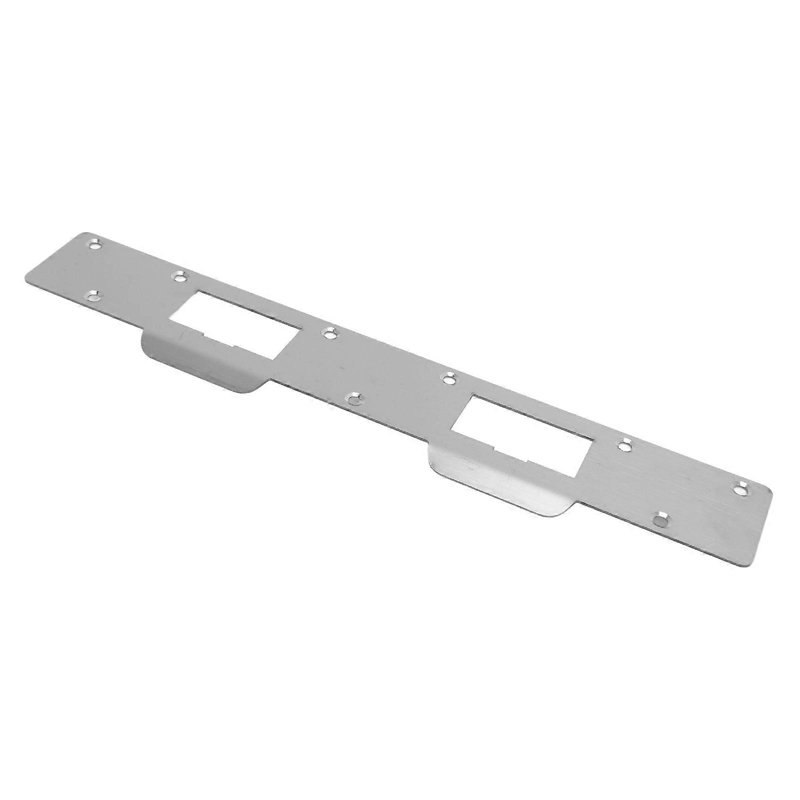 Door Strike Plate Steel Reinforced Easy Install Security for 5.5 to 6 Inch Hole Center Distance