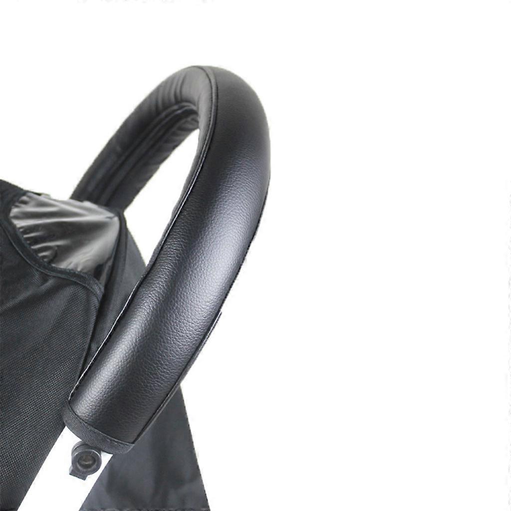 Pram Handle PU Leather Protective Cover Armrest Sleeve Case Stroller Accessory