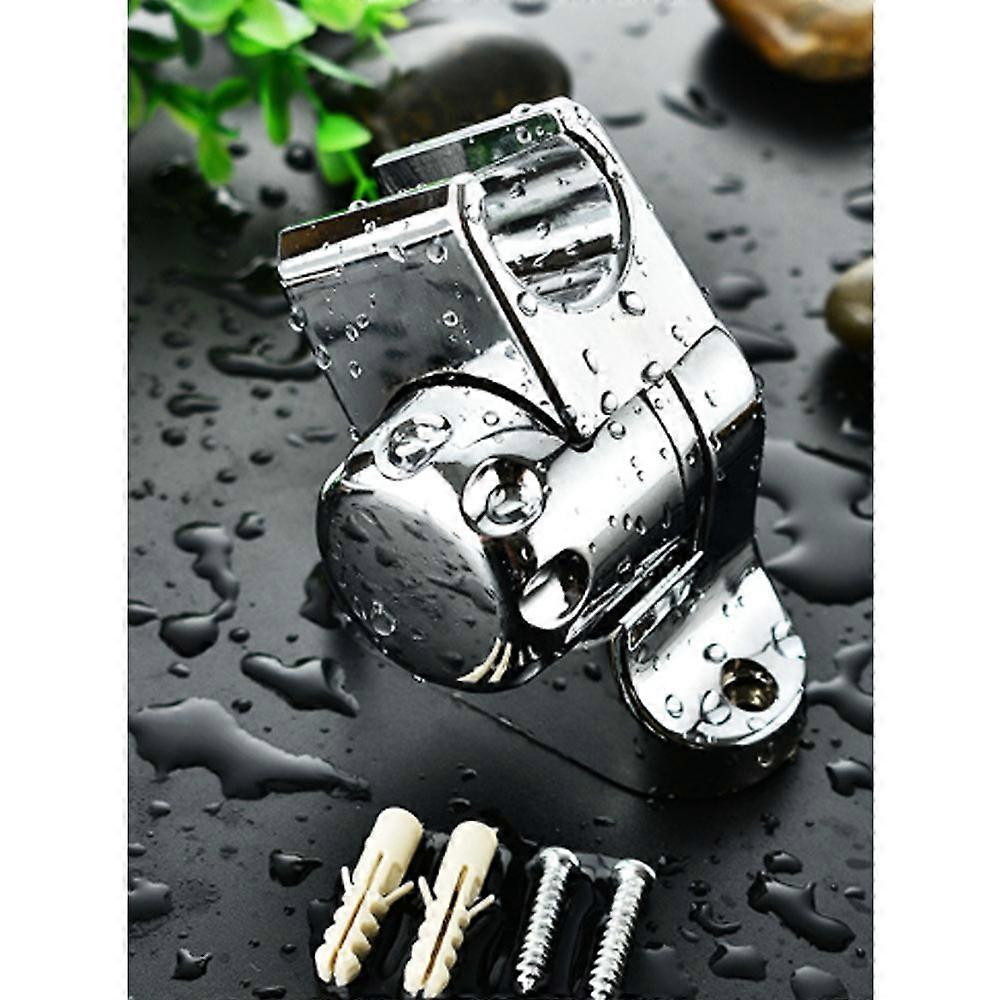 4PCS Silver Height Adjustable Hand Shower Holder - Large