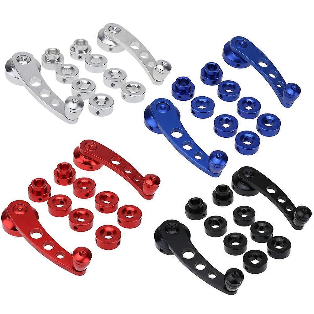 2Pcs Aluminum Alloy Universal Car Manual Window Lifting Crank Handle Winder Riser Crank Riser Kit Universal Replacement Handles