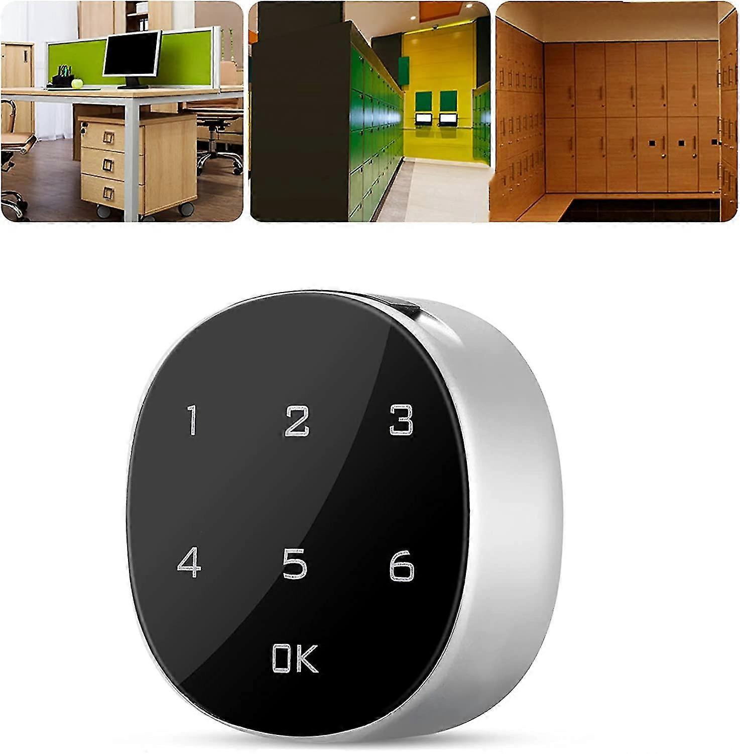 Digital Combination Padlock With Touch Screen Locker Padlock Electronic Lock Coded Door Lock For Cabinet, Toolbox, Drawer, Mailbox, School Locker Bett