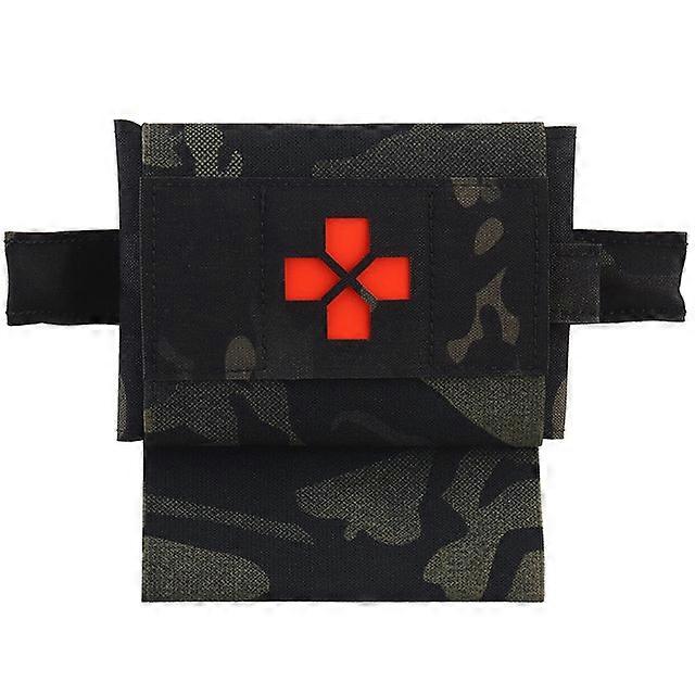 Tactical Compact Med Kit Compatible Pouch Double Sided Identificat Tourniquet Quick Pull Set Sticker For Airsoft First Aid
