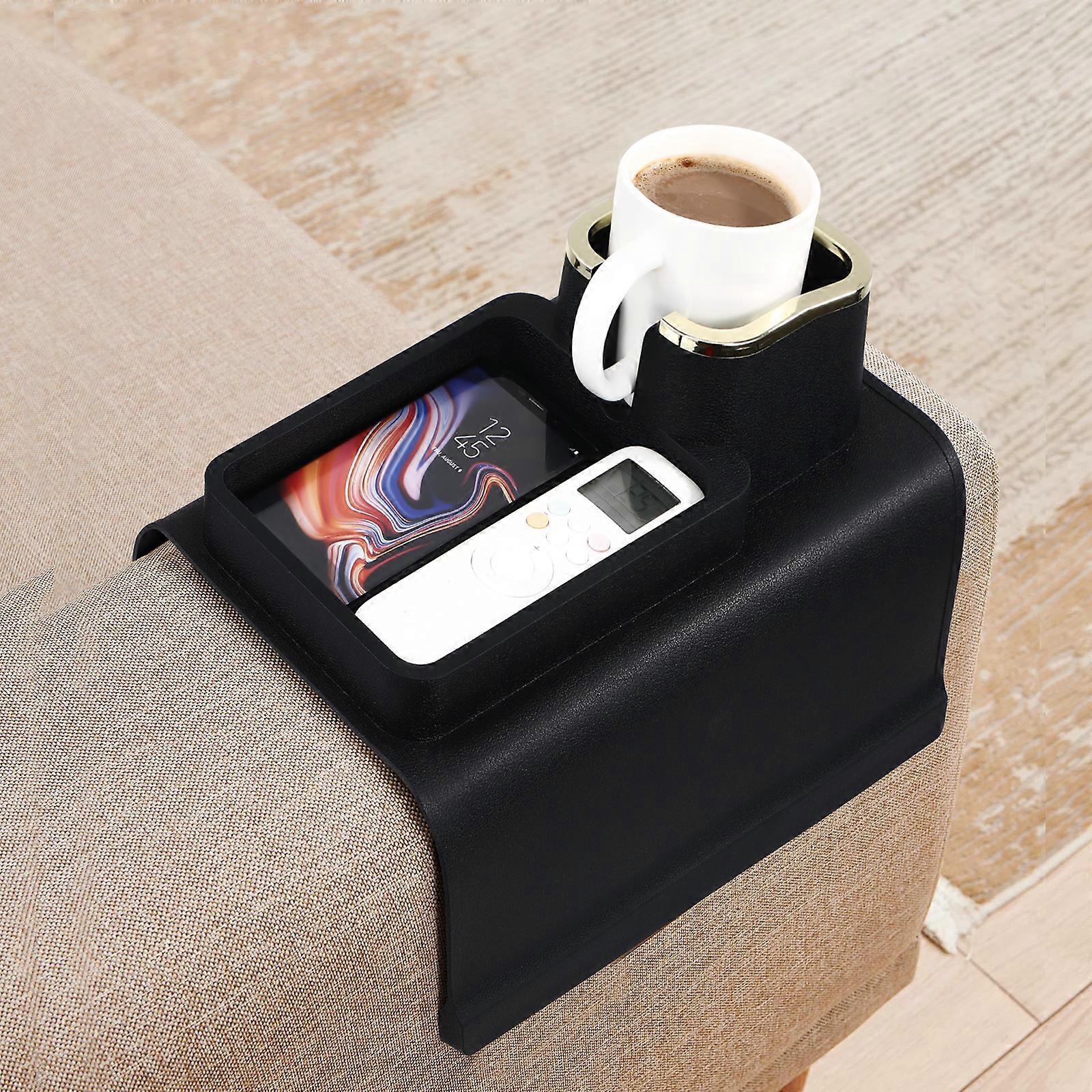 Cabilock Sofa Armlehne Tablett Mini-Tisch Couch Tablett Faltbares Snacks-Tablett Sofa-Tablett