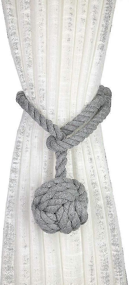 4 Pack Rustic Curtain Tiebacks - Outdoor Curtain Drapery Holdbacks Holders
