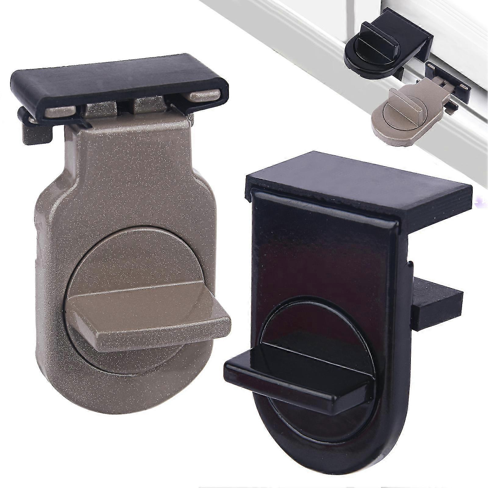 2pcs Locking Wide Application Double Glazed For UPVC Door Jammer Window Lock