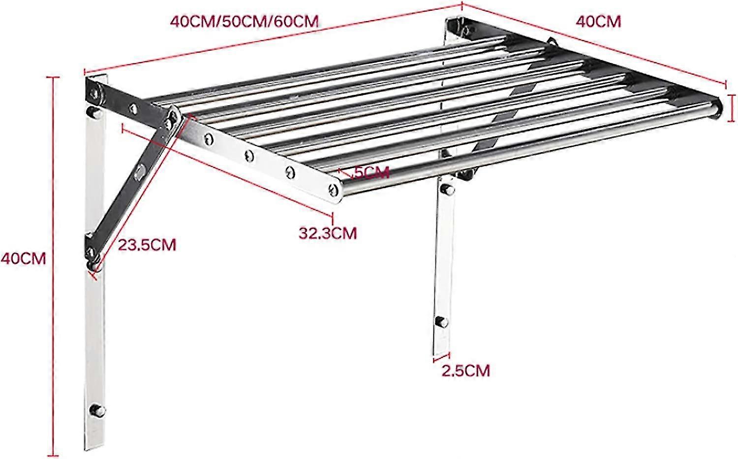 Veggmontert klesstativ, tørkestativ for klær, utvidbart veggmontert  klesstativ, plassbesparende folding i rustfritt stål kan plasseres i  levende roo | Fruugo NO, image size:1500x934