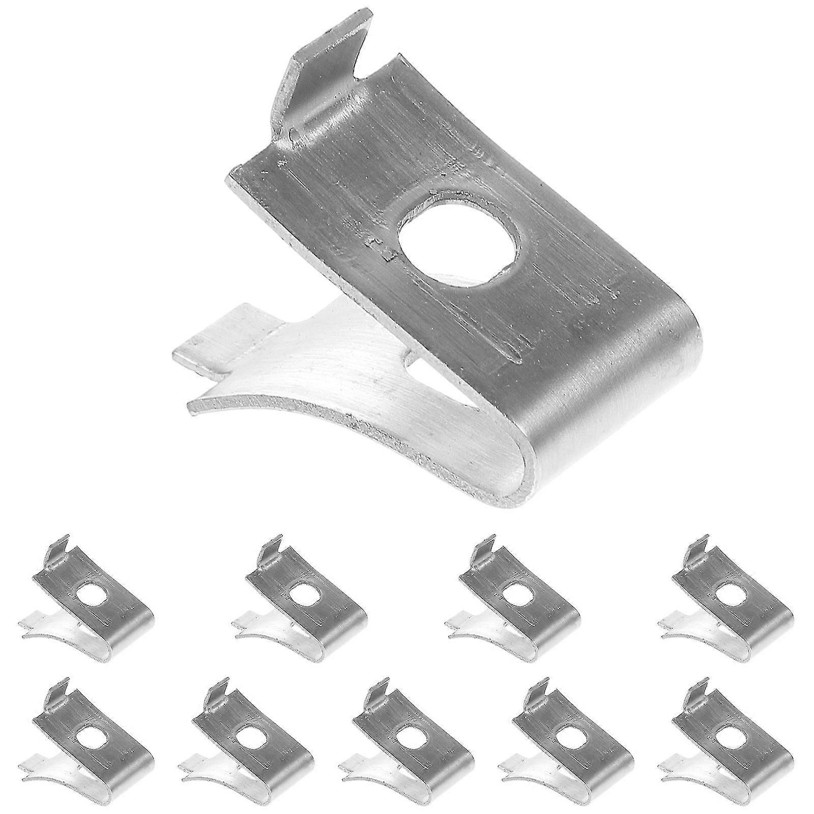 10pcs Shelf Bracket Clips Stainless Shelf Supports Clips Pilaster Shelf Pegs