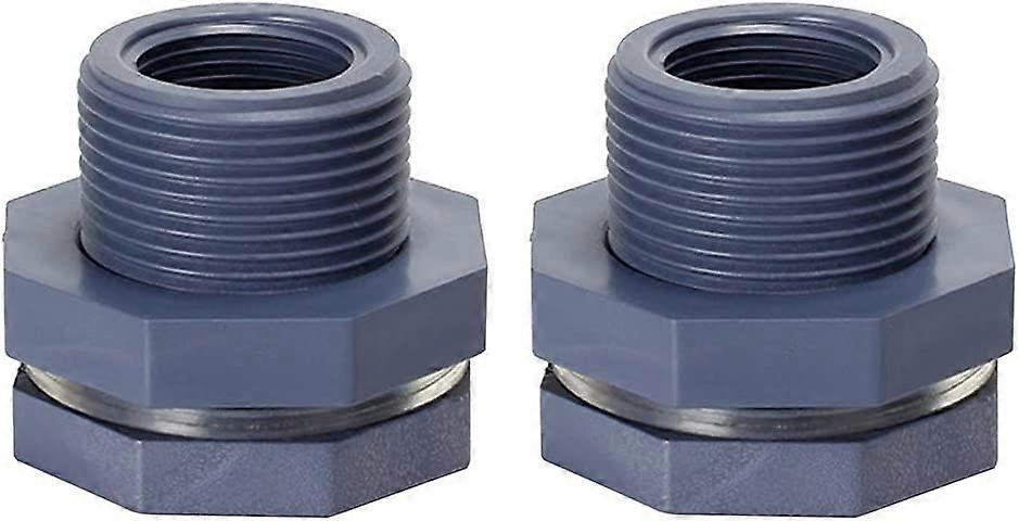 Tank Connector, Garden Hose Kit with 2 x 3/4" PVC Bulkhead Fittings